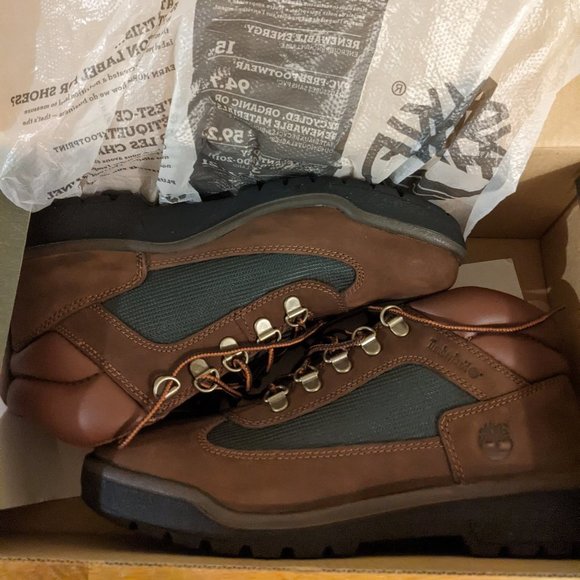 Timberland Brown & Green Winter Boots - Picture 1 of 5